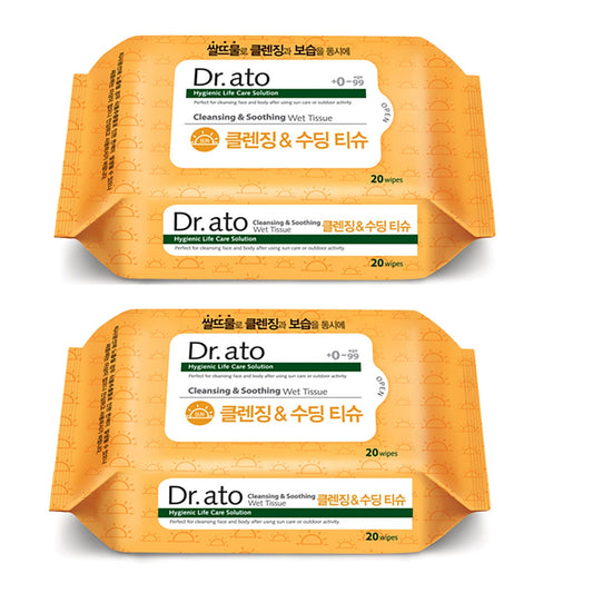 Dr. Ato Cleansing Soothing Tissues 20 sheets x 15 packs