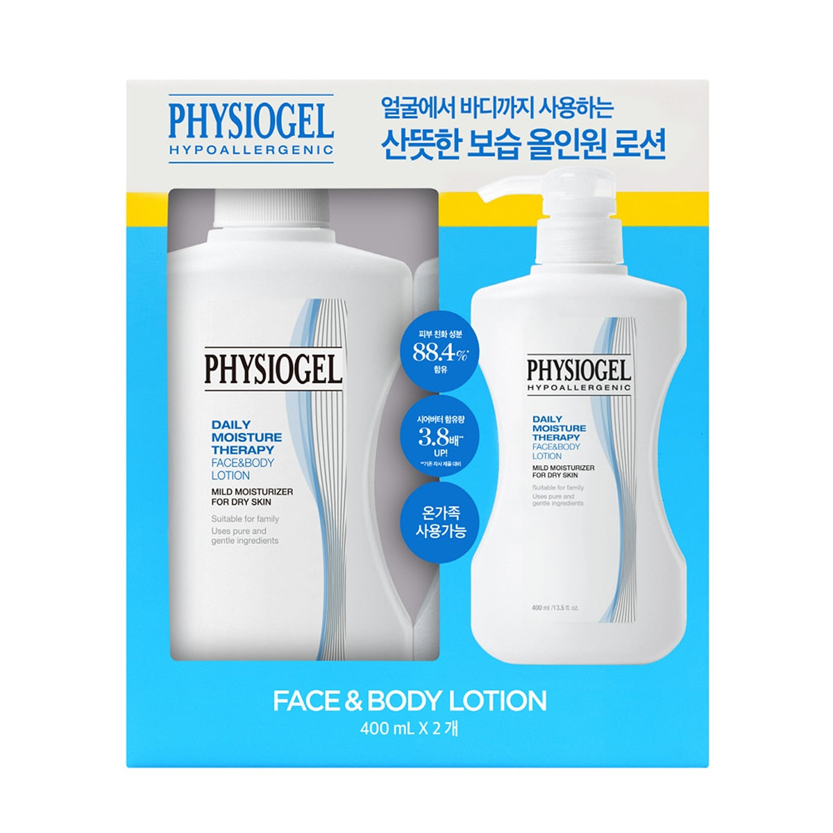 피지오겔 DMT 페이스 앤 바디로션 400ml x 2